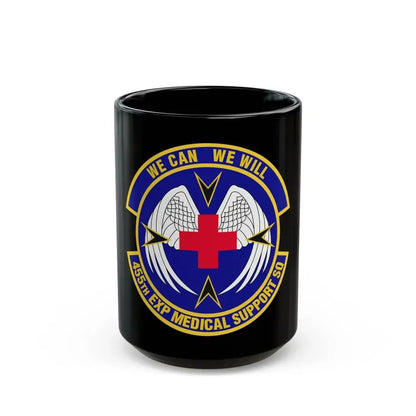 455th Expeditionary Medical Support Squadron (U.S. Air Force) Black Coffee Mug 15oz - Go Mug Yourself