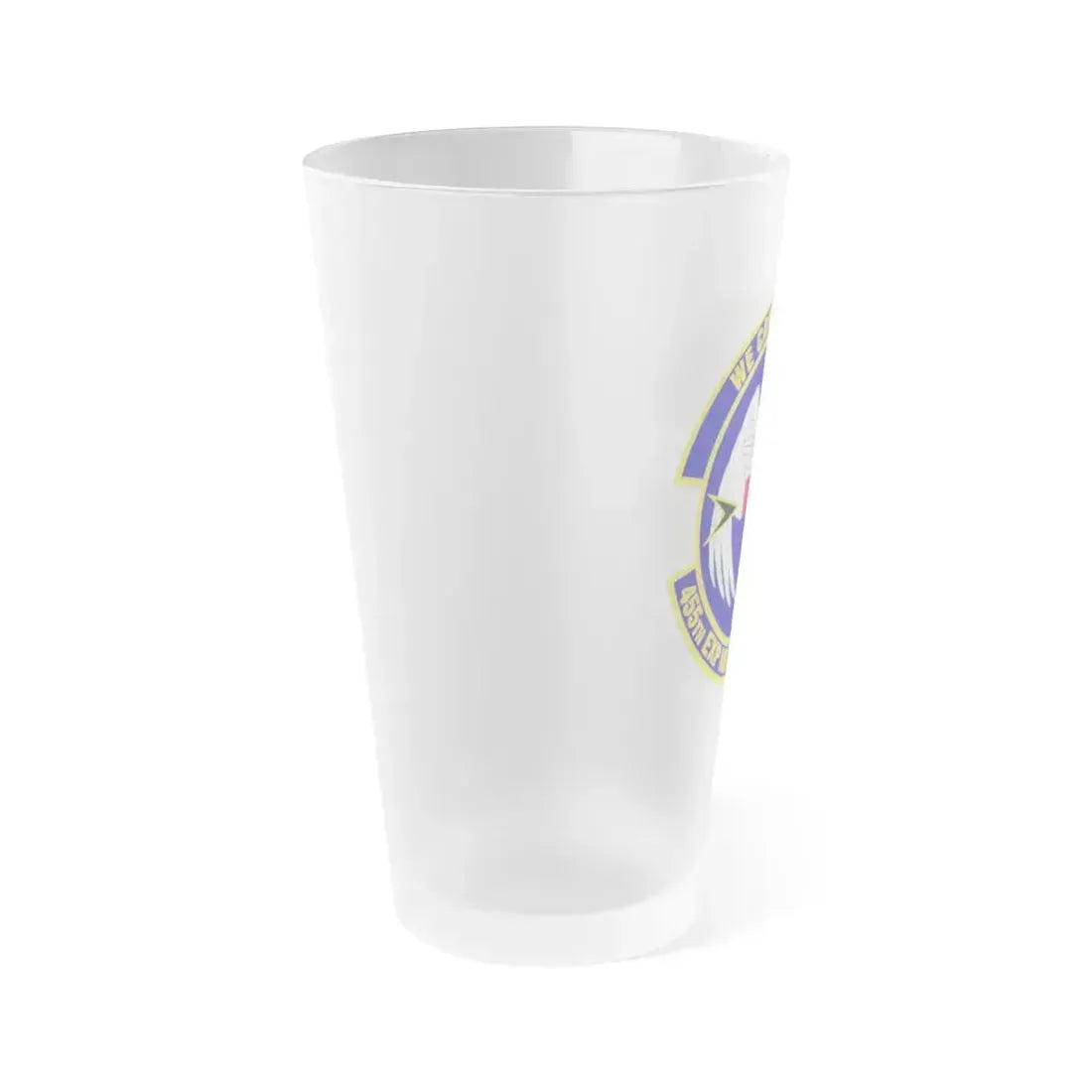 455th Expeditionary Medical Support Squadron (U.S. Air Force) Frosted Pint Glass 16oz - Go Mug Yourself