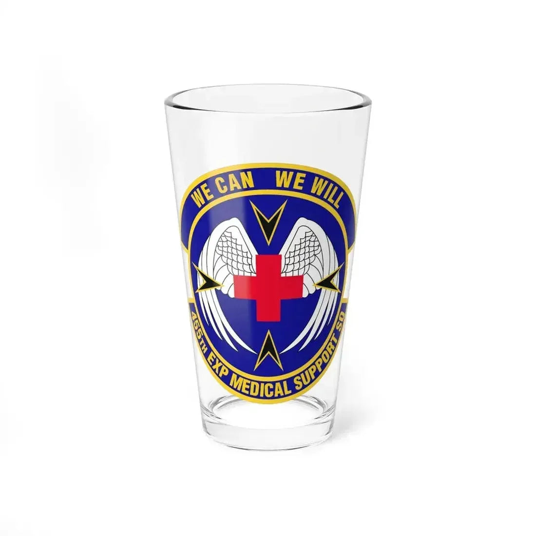455th Expeditionary Medical Support Squadron (U.S. Air Force) Pint Glass 16oz 16oz - Go Mug Yourself
