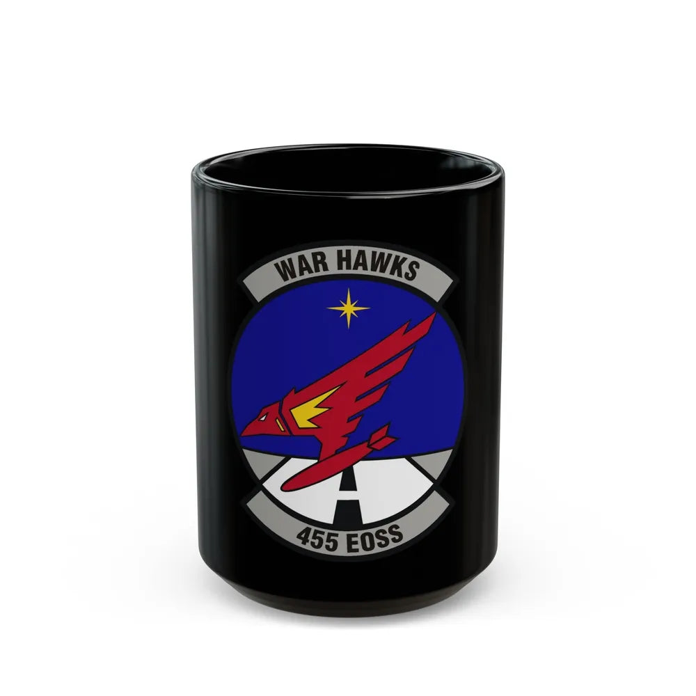 455th Expeditionary Operations Support Squadron (U.S. Air Force) Black Coffee Mug-15oz-Go Mug Yourself