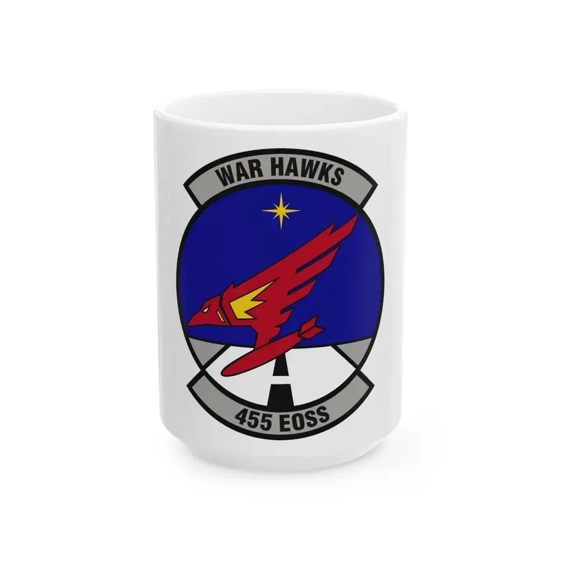 455th Expeditionary Operations Support Squadron (U.S. Air Force) White Coffee Mug 15oz - Go Mug Yourself