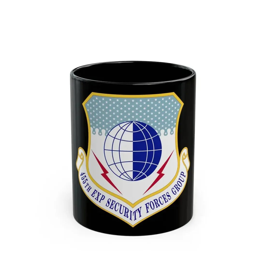 455th Expeditionary Security Forces Group (U.S. Air Force) Black Coffee Mug 11oz - Go Mug Yourself