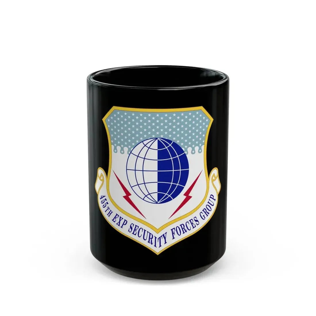 455th Expeditionary Security Forces Group (U.S. Air Force) Black Coffee Mug 15oz - Go Mug Yourself