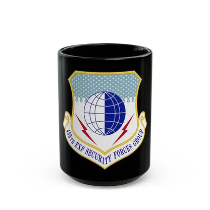 455th Expeditionary Security Forces Group (U.S. Air Force) Black Coffee Mug 15oz - Go Mug Yourself