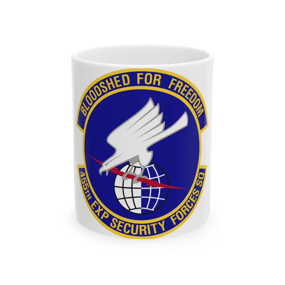 455th Expeditionary Security Forces Squadron (U.S. Air Force) White Coffee Mug-11oz-Go Mug Yourself