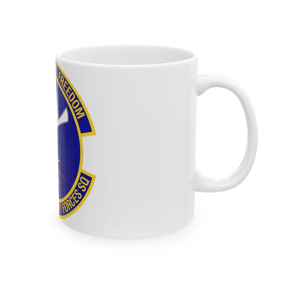 455th Expeditionary Security Forces Squadron (U.S. Air Force) White Coffee Mug-Go Mug Yourself