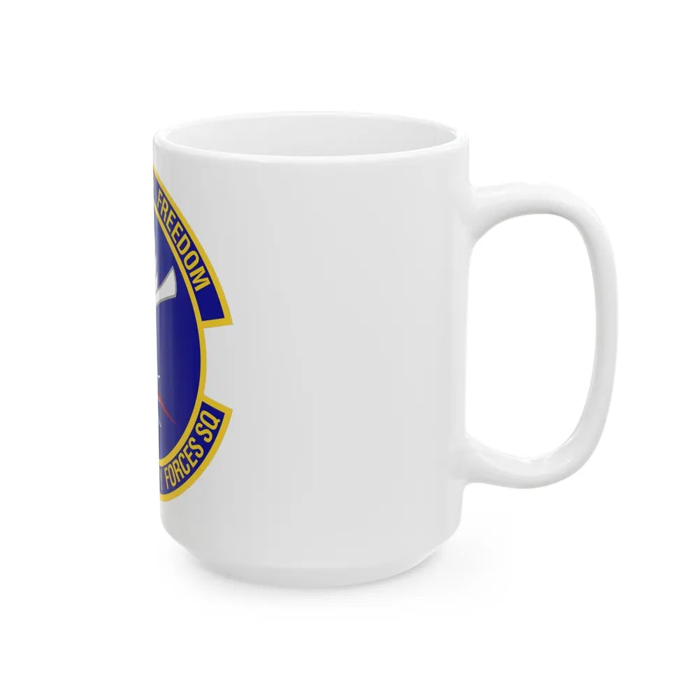 455th Expeditionary Security Forces Squadron (U.S. Air Force) White Coffee Mug-Go Mug Yourself