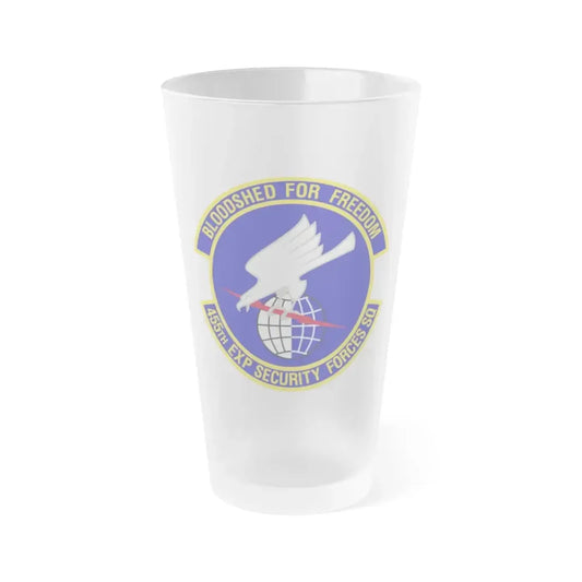 455th Expeditionary Security Forces Squadron (U.S. Air Force) Frosted Pint Glass 16oz 16oz Frosted - Go Mug Yourself