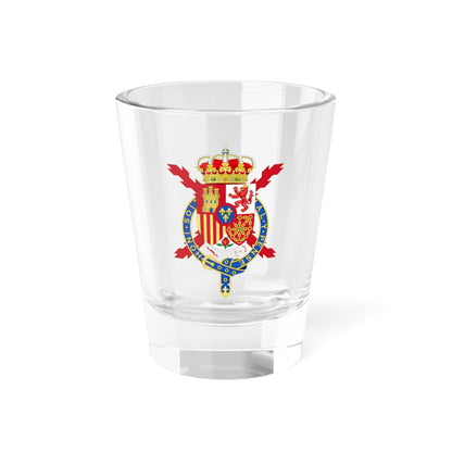 Coat of Arms of Juan Carlos I of Spain Member of the Garter Variant (United Kingdom) (Coat of Arms) Shot Glass 1.5oz