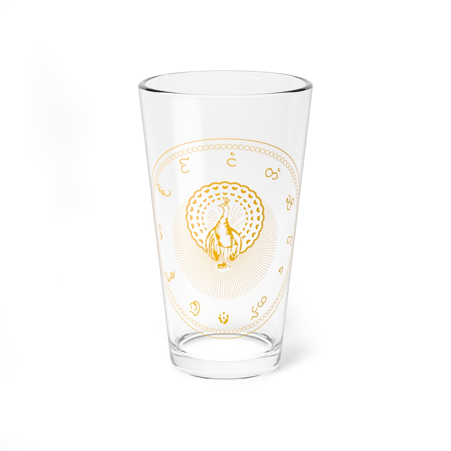 State seal of the Konbaung dynasty (Myanmar) (Coat of Arms) Pint Glass 16oz