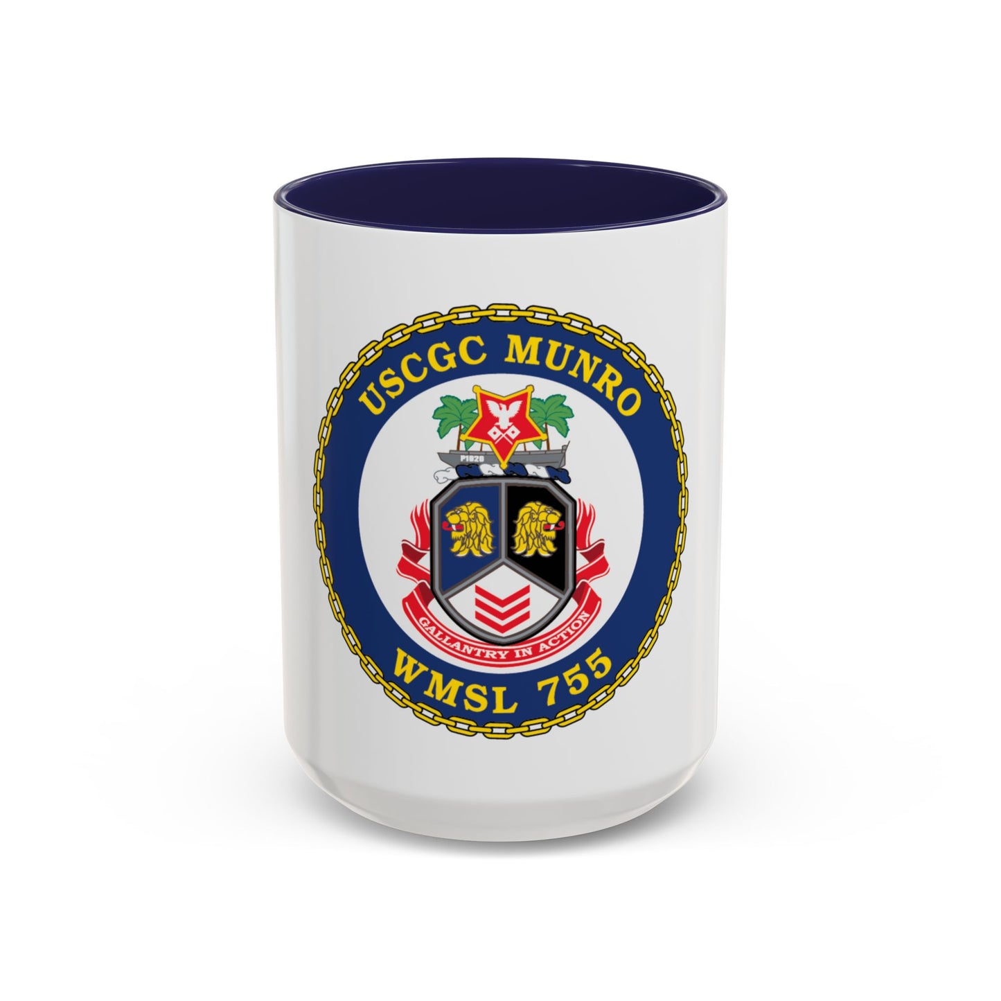 USCGC Munro WMSL   755 (U.S. Coast Guard) Accent Coffee Mug