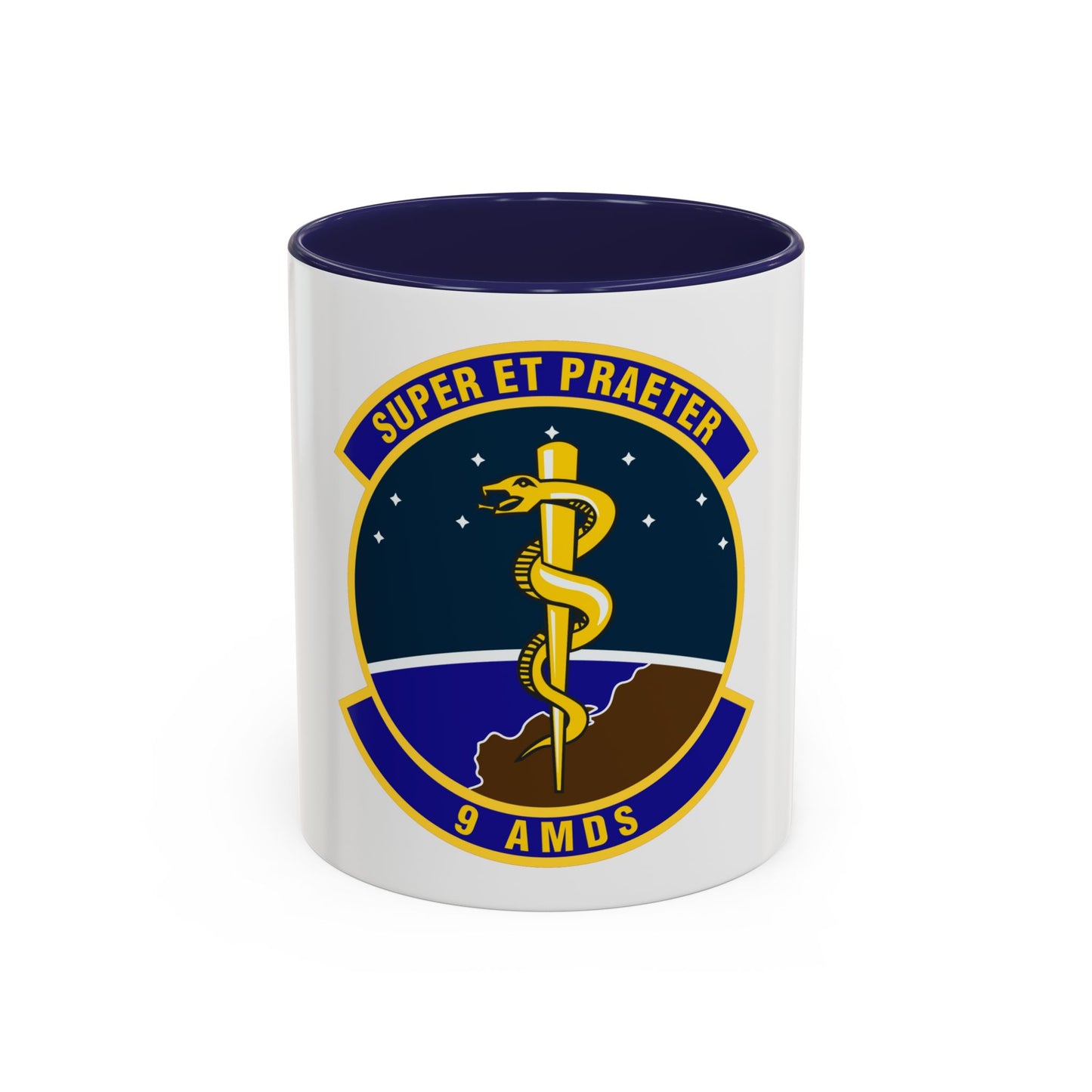 9th Aerospace Medicine Squadron (U.S. Air Force) Accent Coffee Mug