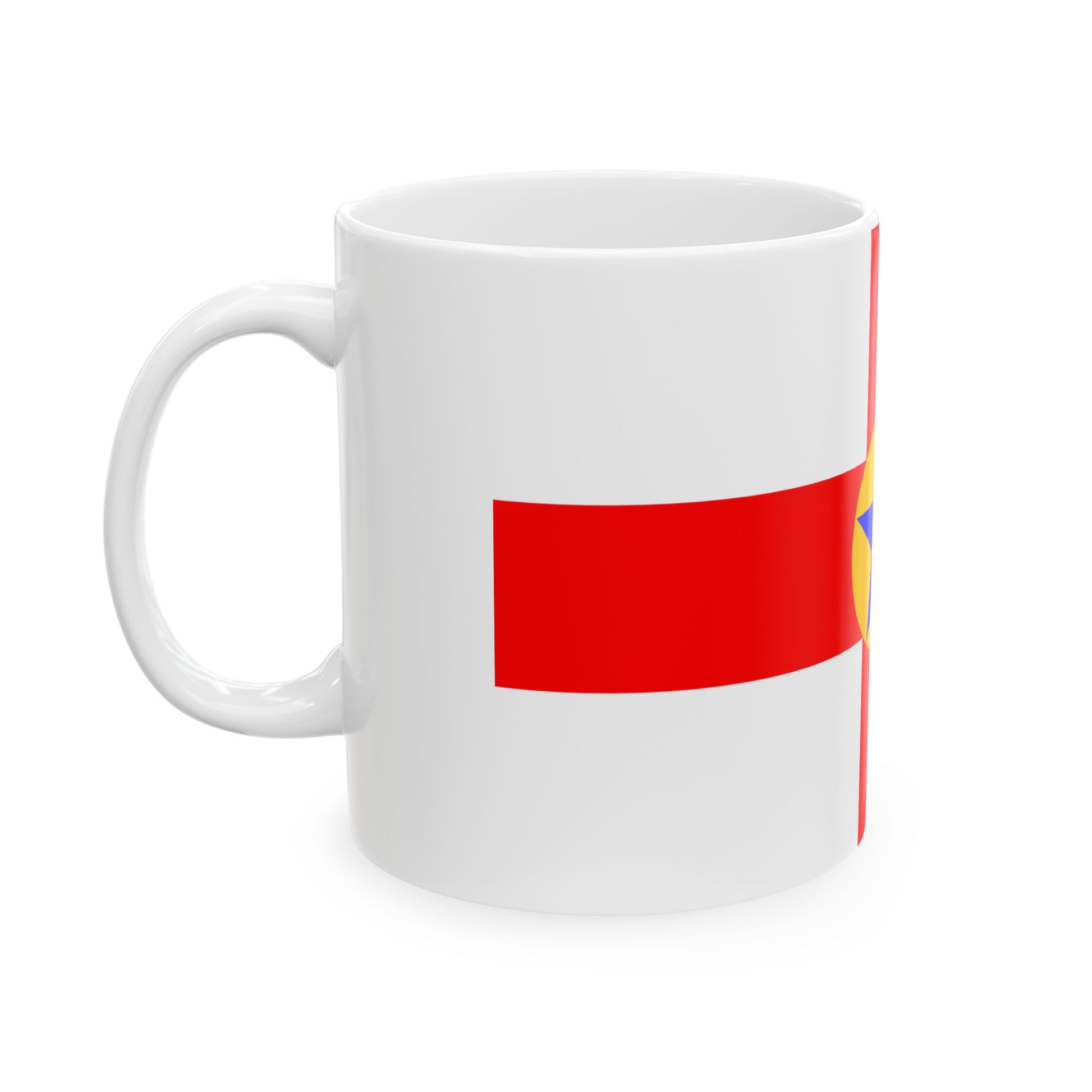 Flag of Mosta 1993 to 2007 Malta - White Coffee Mug-Go Mug Yourself