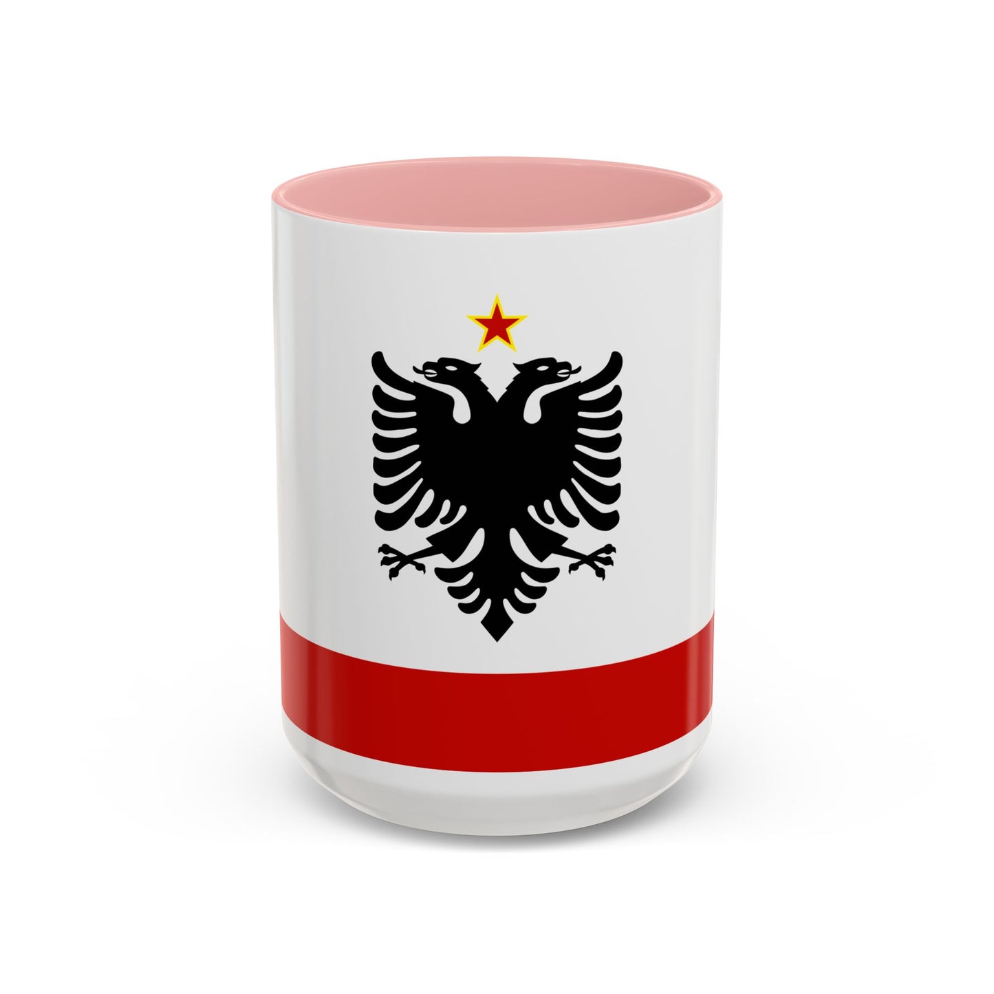 Naval Ensign of Albania 1958 to 1992 - Accent Coffee Mug