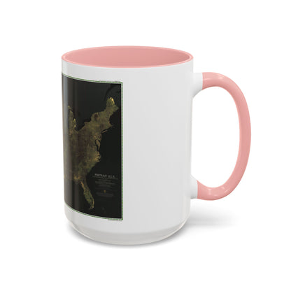 USA - Portrait U.S.A (1976) (Map) Accent Coffee Mug