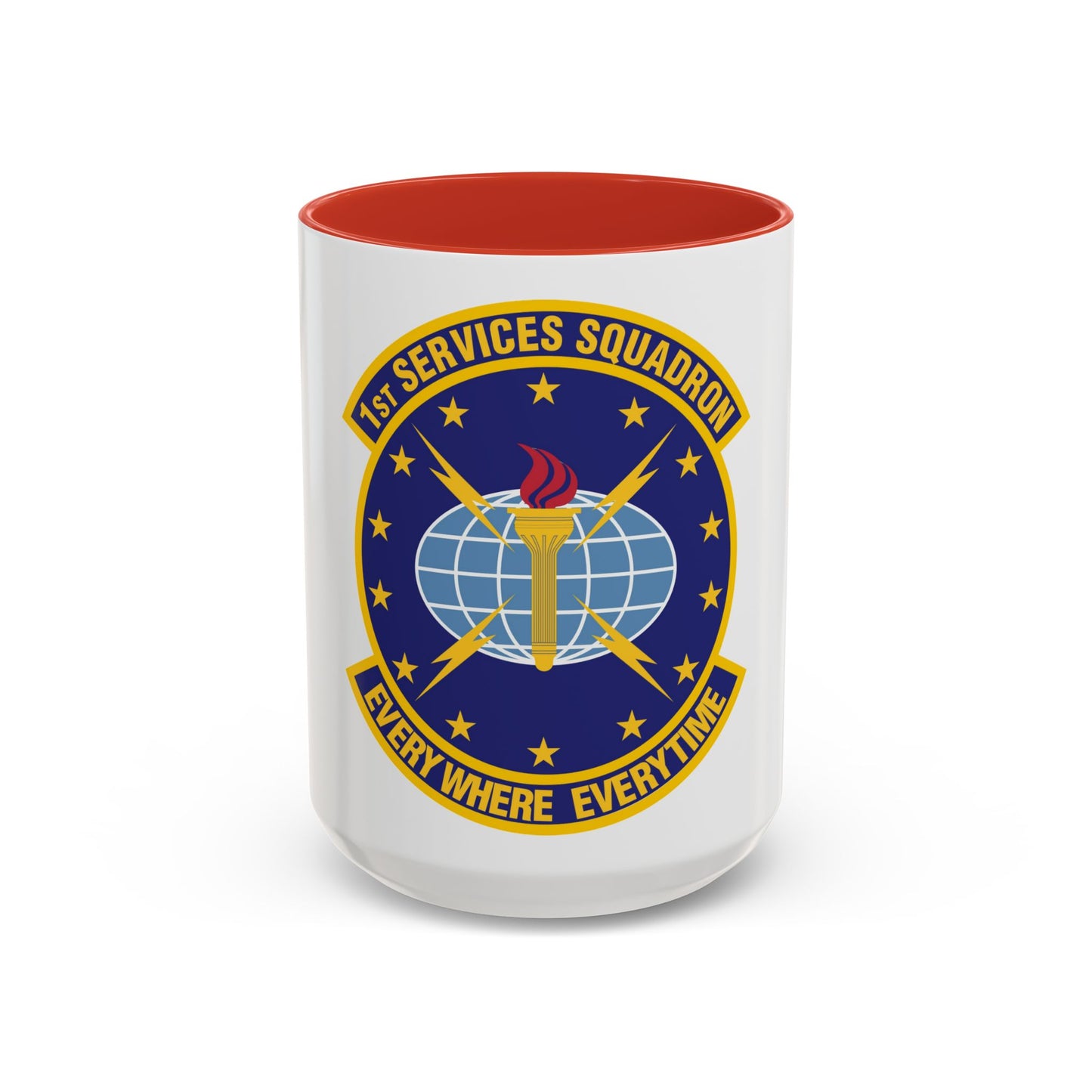 1st Services Squadron (U.S. Air Force) Accent Coffee Mug