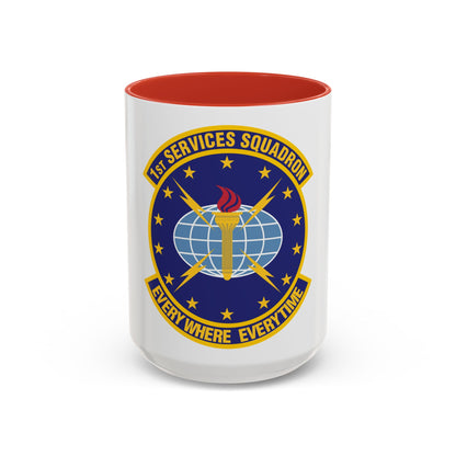 1st Services Squadron (U.S. Air Force) Accent Coffee Mug