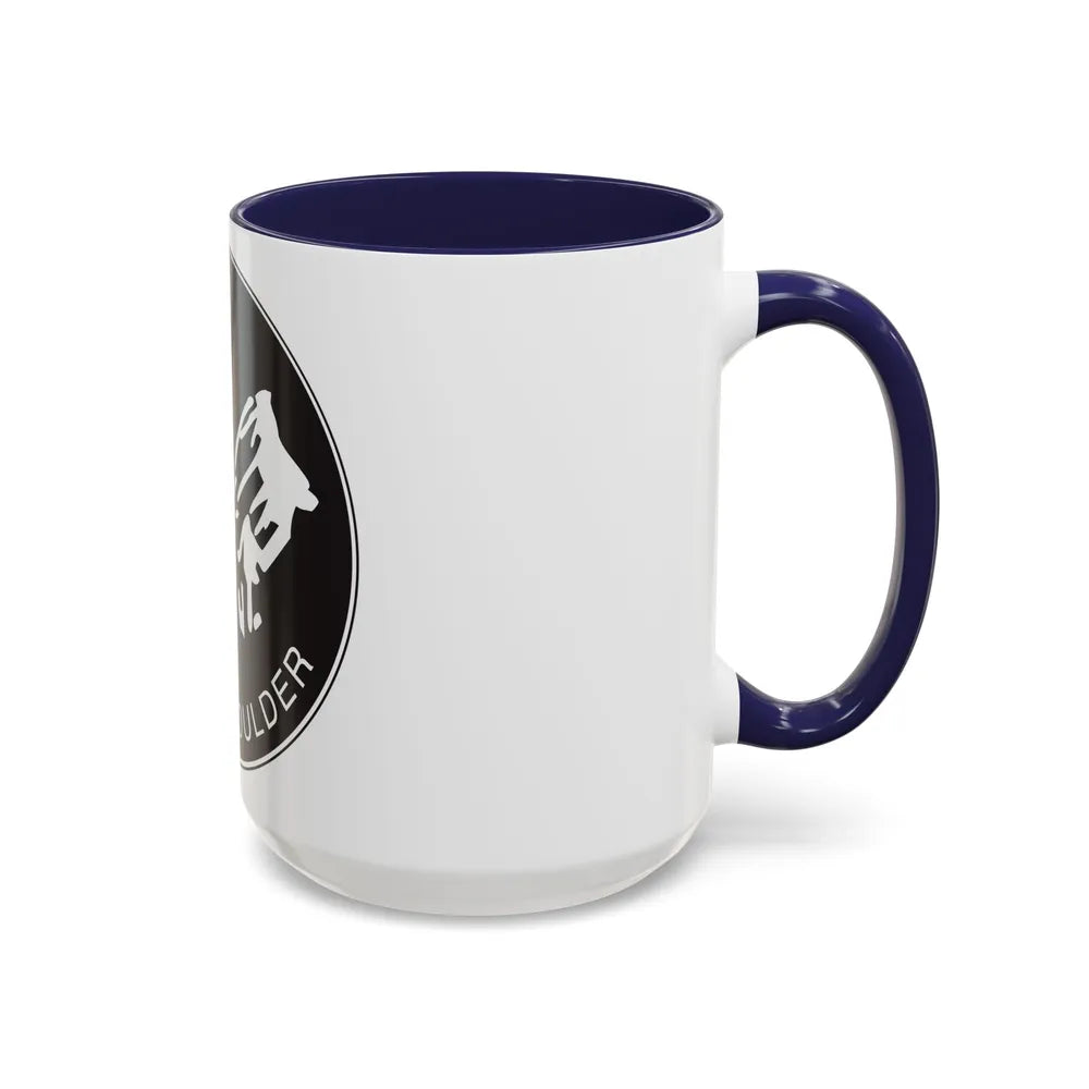 Seal of Boulder Colorado - Accent Coffee Mug-Go Mug Yourself