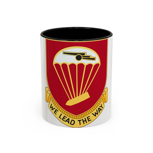 456th Airborne Field Artillery Battalion (U.S. Army) Accent Coffee Mug 11oz Black - Go Mug Yourself