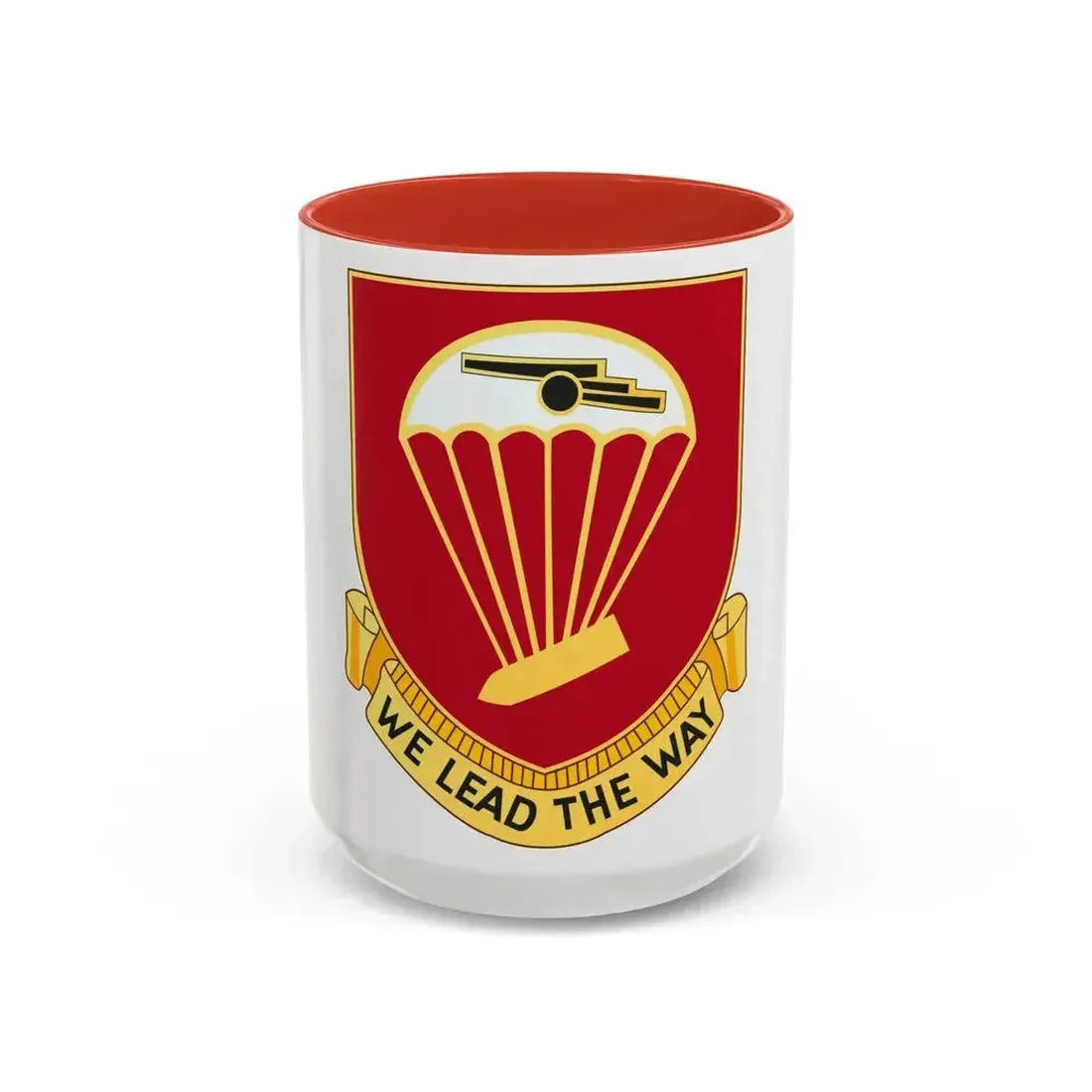 456th Airborne Field Artillery Battalion (U.S. Army) Accent Coffee Mug 15oz Red - Go Mug Yourself