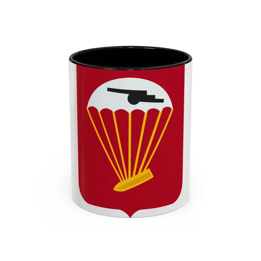 456th Airborne Field Artillery Battalion v2 (U.S. Army) Accent Coffee Mug 11oz Black - Go Mug Yourself