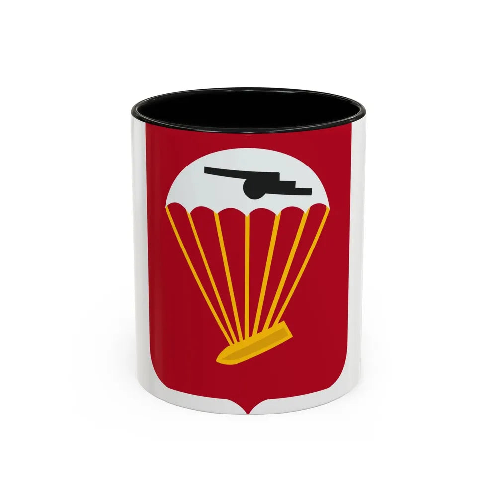 456th Airborne Field Artillery Battalion v2 (U.S. Army) Accent Coffee Mug 11oz Black - Go Mug Yourself