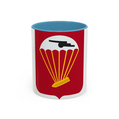 456th Airborne Field Artillery Battalion v2 (U.S. Army) Accent Coffee Mug 11oz Light Blue - Go Mug Yourself