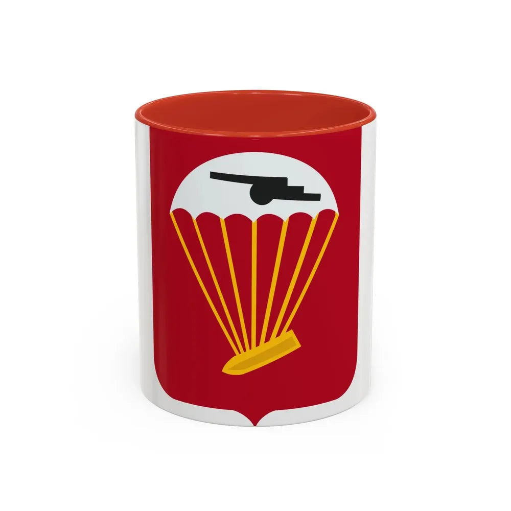 456th Airborne Field Artillery Battalion v2 (U.S. Army) Accent Coffee Mug 11oz Red - Go Mug Yourself