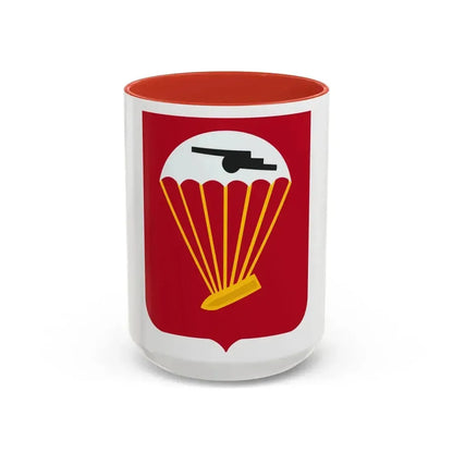 456th Airborne Field Artillery Battalion v2 (U.S. Army) Accent Coffee Mug 15oz Red - Go Mug Yourself