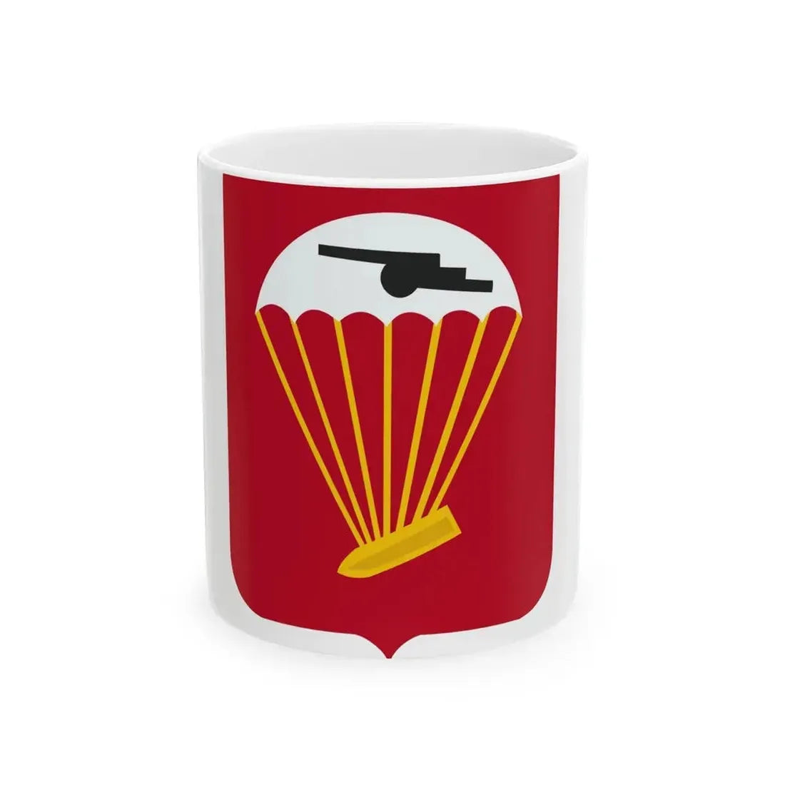 456th Airborne Field Artillery Battalion v2 (U.S. Army) White Coffee Mug 11oz - Go Mug Yourself