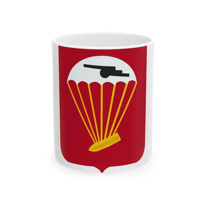 456th Airborne Field Artillery Battalion v2 (U.S. Army) White Coffee Mug 11oz - Go Mug Yourself