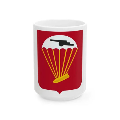 456th Airborne Field Artillery Battalion v2 (U.S. Army) White Coffee Mug 15oz - Go Mug Yourself