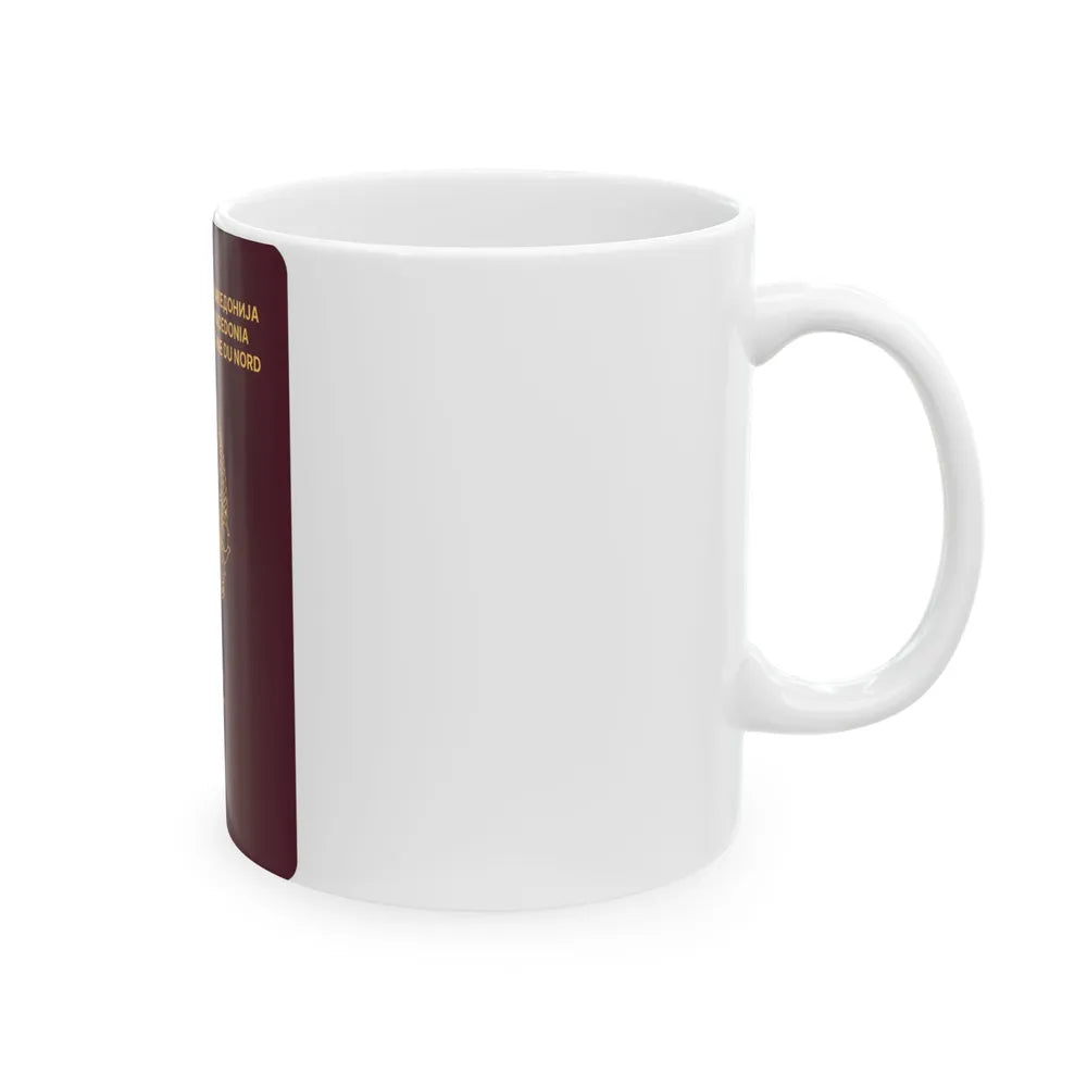 Macedonian Passport - White Coffee Mug-Go Mug Yourself