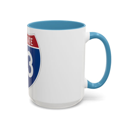 Interstate 93 (U.S. Highways) Accent Coffee Mug