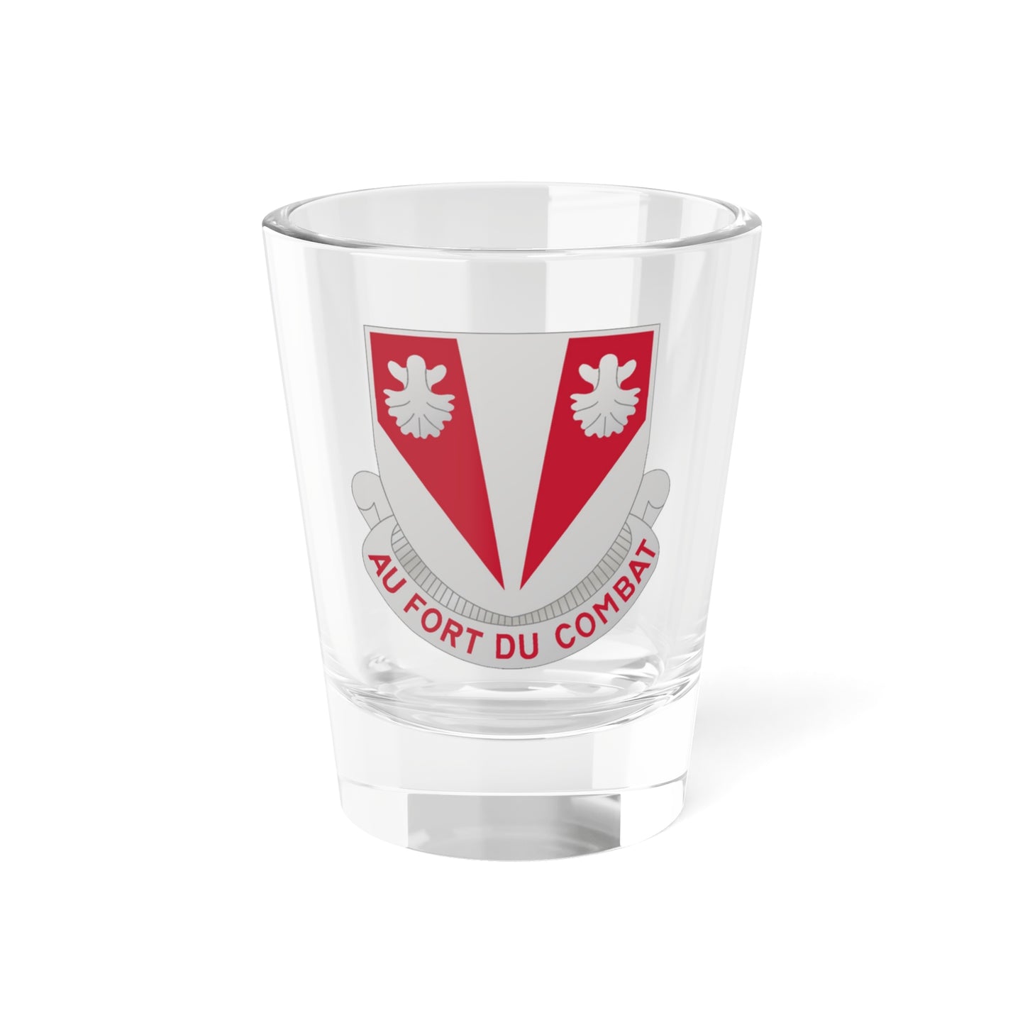 Verre à liqueur du bataillon du génie 489 (armée américaine) 1,5 oz