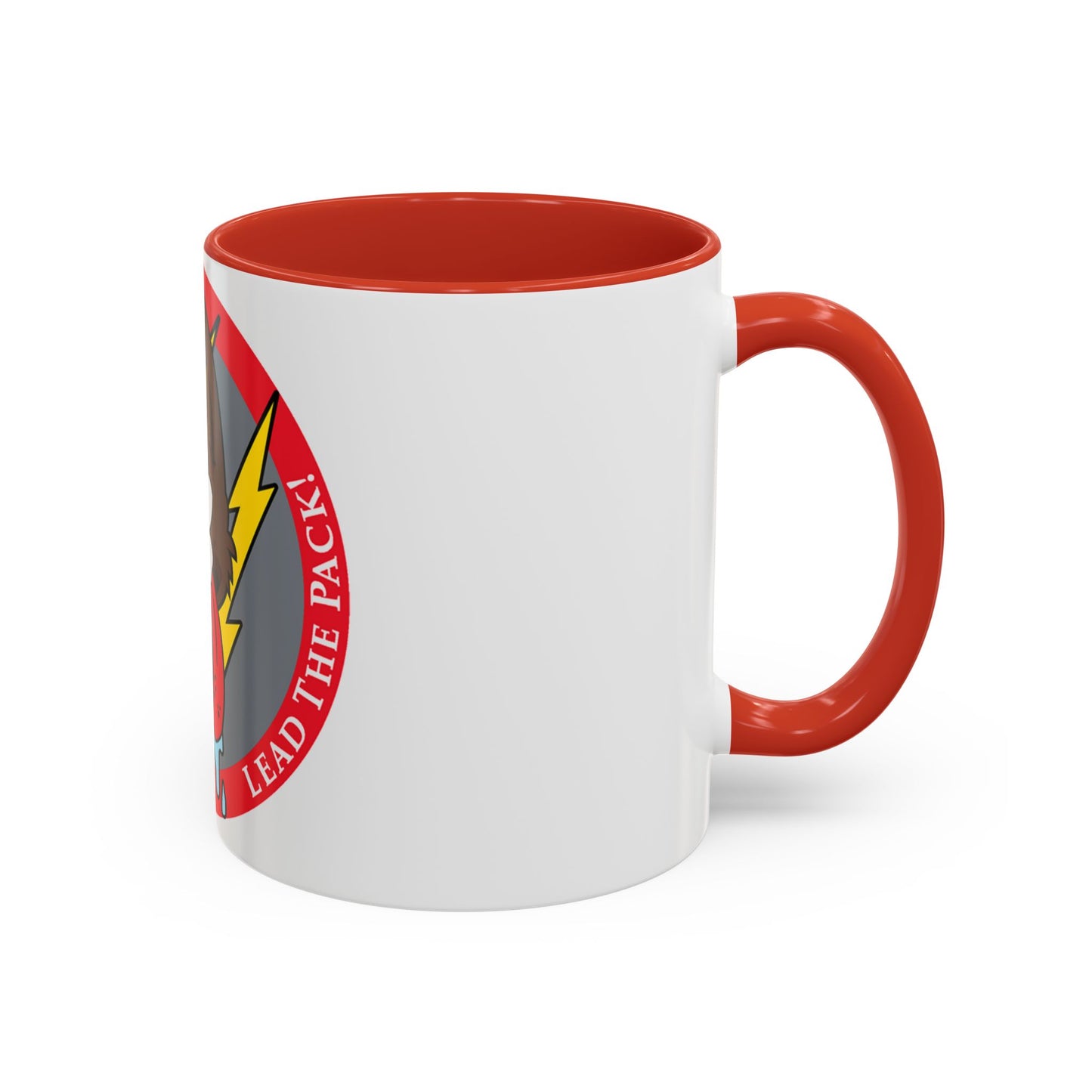 Red Wolfhound Patch (U.S. Air Force) Accent Coffee Mug