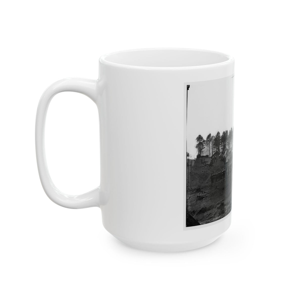 Brandy Station, Virginia. Guard Mount Of 114th Pennsylvania Infantry (1st Division, 3d Corps) (U.S. Civil War) White Coffee Mug