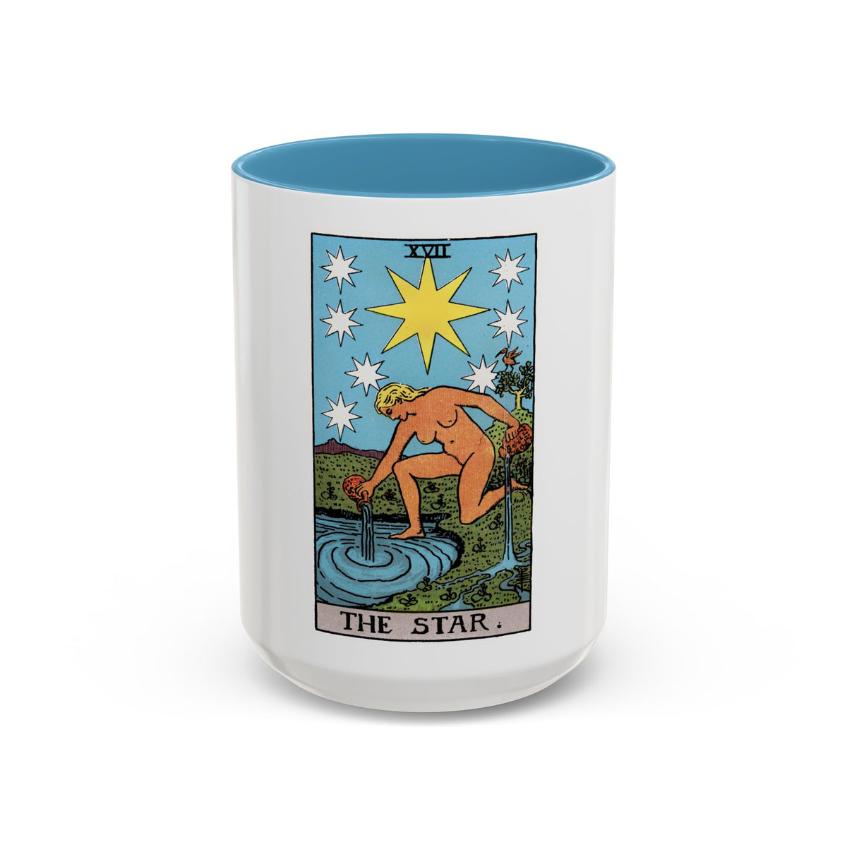 The Star (Tarot Card) Accent Coffee Mug