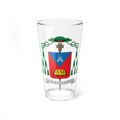 Escudo de Estevam dos Santos Silva Filho (Spain) (Coat of Arms) Pint Glass 16oz