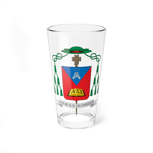 Escudo de Estevam dos Santos Silva Filho (Spain) (Coat of Arms) Pint Glass 16oz