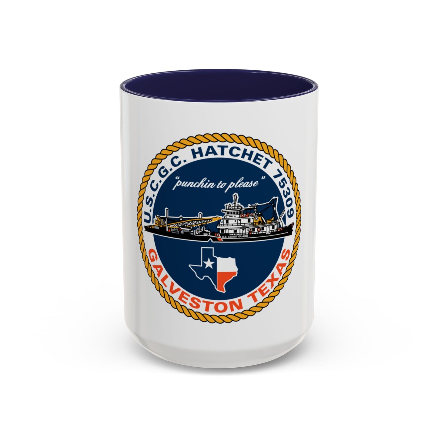 USCGC Hatchet 75309 Galveston TX (U.S. Coast Guard) Accent Coffee Mug