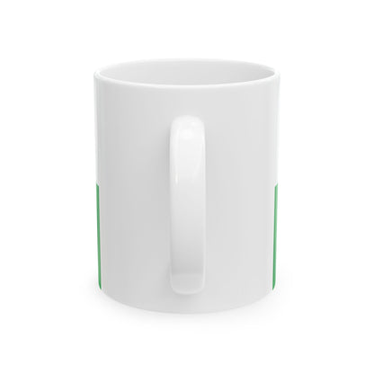 Flag of Petseri County Estonia - White Coffee Mug