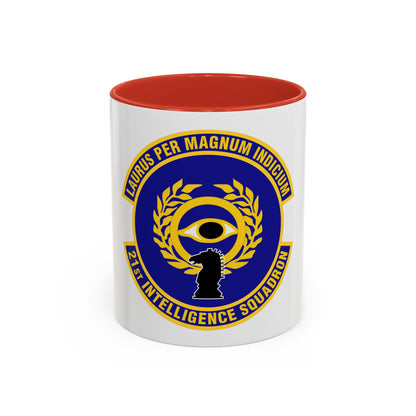 21st Intelligence Squadron (U.S. Air Force) Accent Coffee Mug