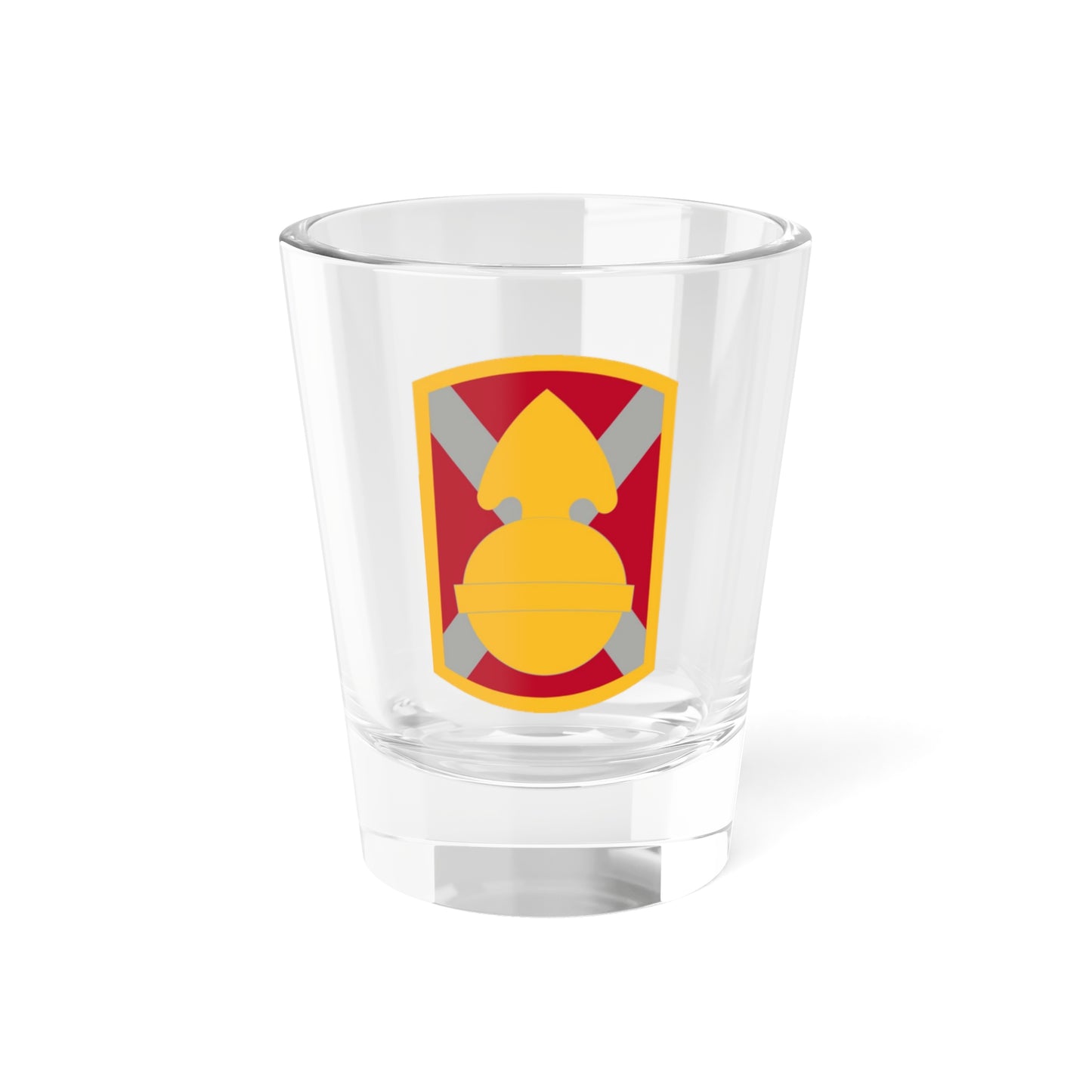 Verre à liqueur de la 107e brigade d'artillerie (armée américaine) 1,5 oz