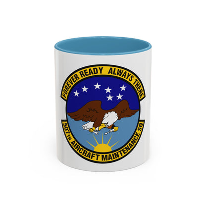 507th Aircraft Maintenance Squadron (U.S. Air Force) Accent Coffee Mug