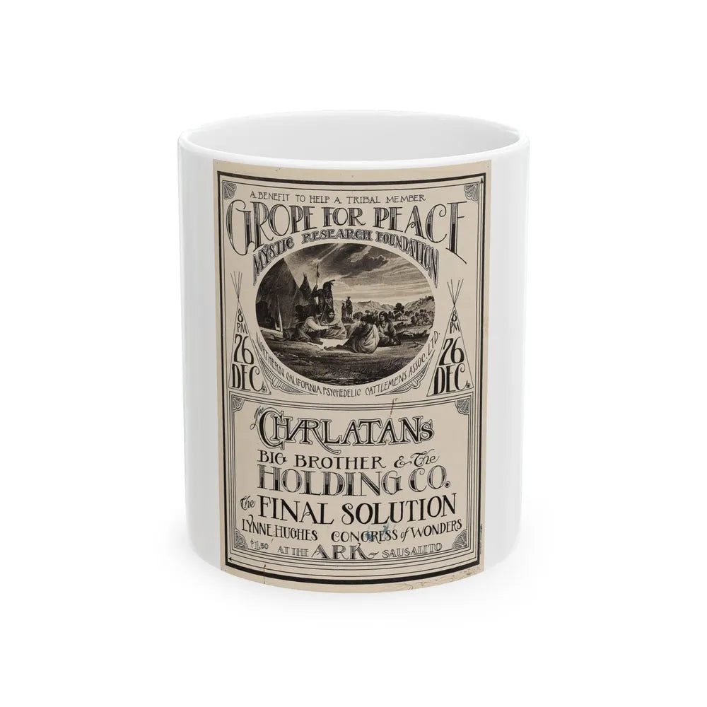 Charlatans 1966 (Music Poster) White Coffee Mug-11oz-Go Mug Yourself