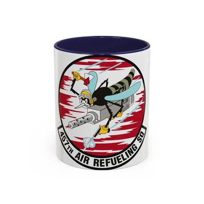 457th Air Refueling Squadron (U.S. Air Force) Accent Coffee Mug 11oz Navy - Go Mug Yourself