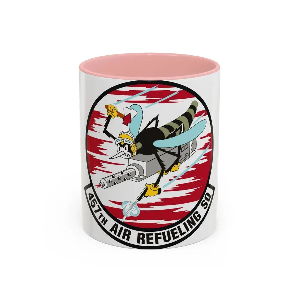 457th Air Refueling Squadron (U.S. Air Force) Accent Coffee Mug 11oz Pink - Go Mug Yourself
