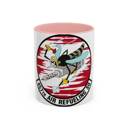457th Air Refueling Squadron (U.S. Air Force) Accent Coffee Mug 11oz Pink - Go Mug Yourself