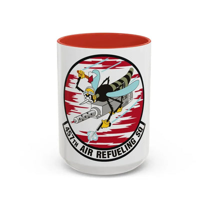 457th Air Refueling Squadron (U.S. Air Force) Accent Coffee Mug 15oz Red - Go Mug Yourself